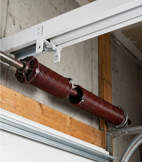 Person cleaning garage with mop